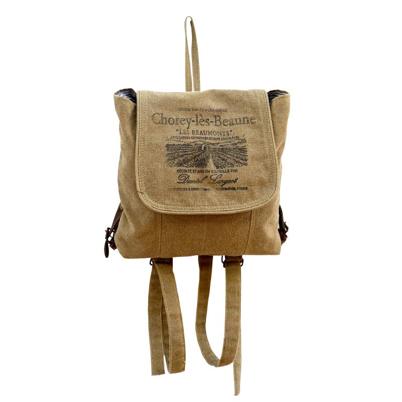 Clea Ray Canvas Bags & Clothing - Chorey-Les-Beaune Backpack  display picture 3